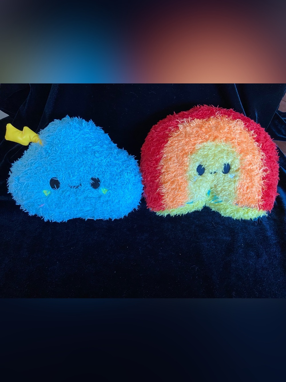 Fluffie Stuffiez Rainbow & Storm Cloud Small Plush